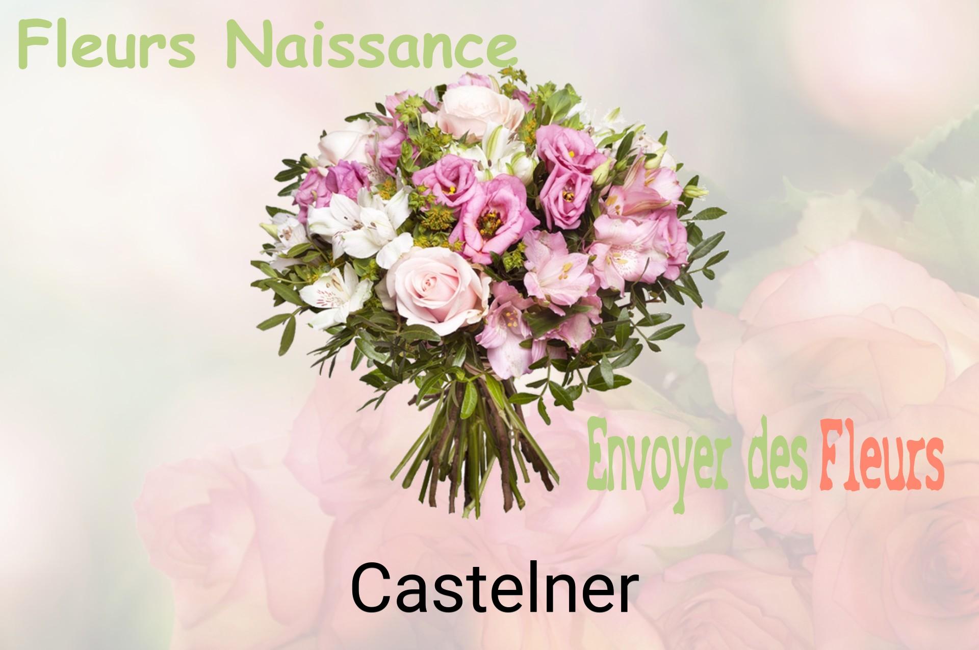 Bouquet de fleurs de naissance livré à Castelner